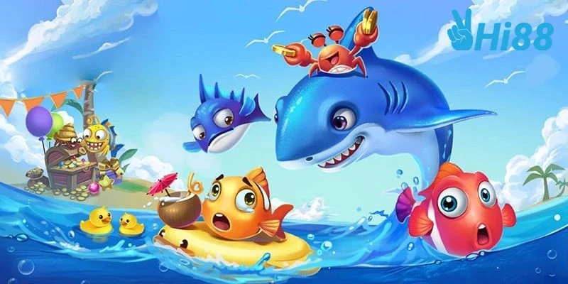 Bắn Cá Đổi Thưởng Hi88 - Thiên Đường Săn Cá Hot Nhất 4 Không gian biển cả rộng lớn, đồ hoạ 3D sống động
