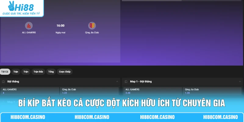Cá Cược Đột Kích Với 3 Dạng Kèo Nhận Tỷ Lệ Thưởng 1 Ăn 95 3 Bí kíp bắt kèo cá cược Đột Kích hữu ích từ chuyên gia
