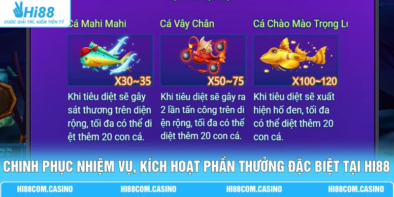 YGR Cướp Biển Đi Câu - Chinh Phục Đại Dương Rinh 88 Triệu 2 Chinh phục nhiệm vụ, kích hoạt phần thưởng đặc biệt tại Hi88