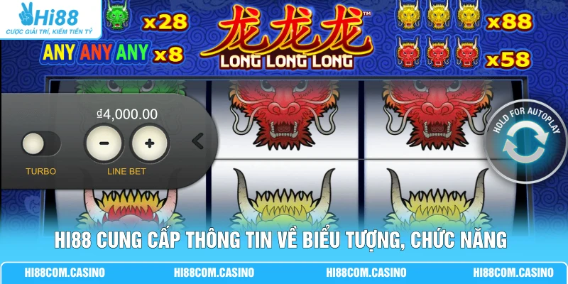 Tam Long Với 3 Rồng Hội Tụ Trong Vòng Quay Jackpot Đặc Sắc 2 Hi88 cung cấp thông tin về biểu tượng, chức năng của trò chơi
