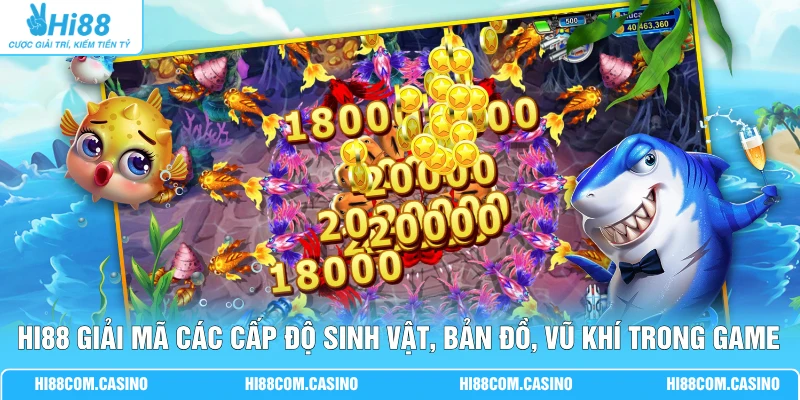 Hải Vương 3 Với 5 Bản Đồ Biển Cùng Hệ Sinh Vật Đa Dạng 2 Hi88 giải mã các cấp độ sinh vật, bản đồ, vũ khí trong game