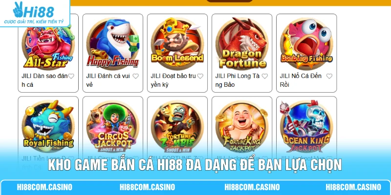FC Bắn Cá | Sân Chơi Đổi Thưởng Cùng Kho Vũ Khí Tối Tân 3 Kho game bắn cá Hi88 đa dạng để bạn lựa chọn