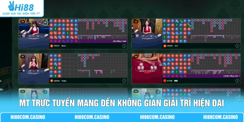 MT Trực Tuyến - Khám Phá Sảnh Cược Casino Đỉnh Cao Tại Hi88 1 MT trực tuyến mang đến không gian giải trí hiện đại