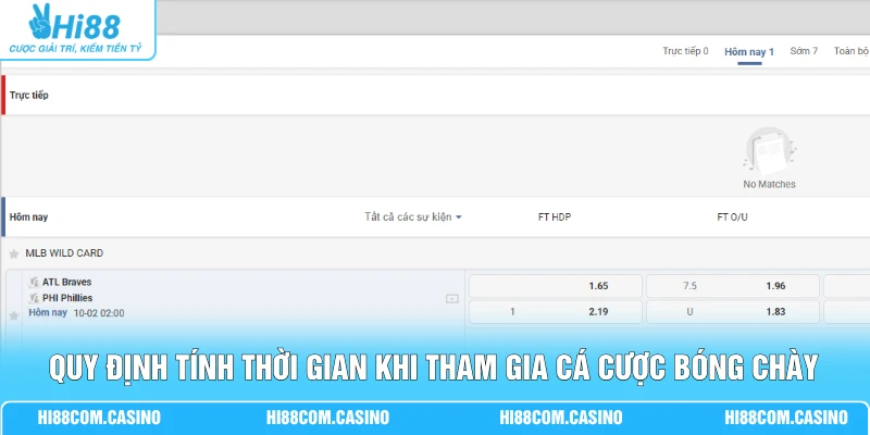 Cá Cược Bóng Chày - Chi Tiết 4 Loại Kèo Tại Sảnh Thể Thao 1 Quy định tính thời gian khi tham gia cá cược bóng chày