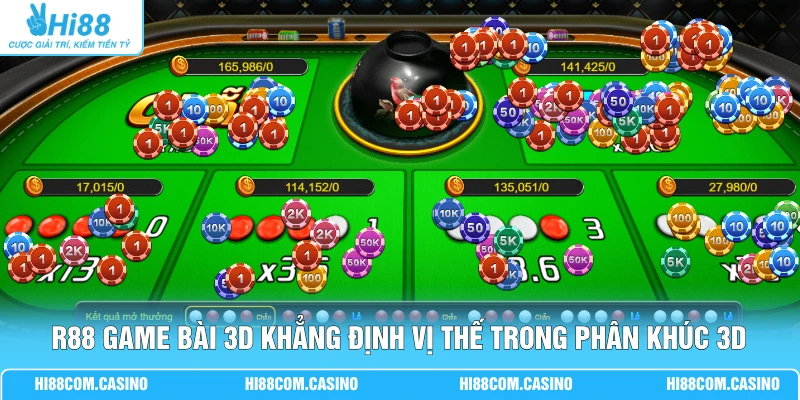 R88 Game Bài 3D Hi88 | Top 4 Trò Chơi Hot Cùng Mẹo Hay 1 R88 game bài 3D khẳng định vị thế trong phân khúc 3D