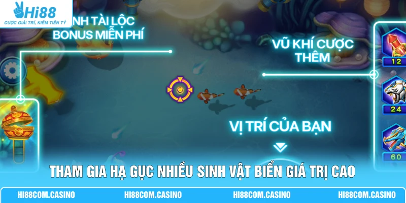 JDB Bắn Cá Thần Tài - Săn Boss Kiếm Tiền Khủng Mỗi Ngày 2 Tham gia hạ gục nhiều sinh vật biển giá trị cao