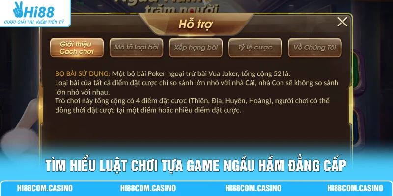 Ngầu Hầm - Cuộc Đua Mức Thưởng 50K, 100K Đến 1 Triệu 1 Tìm hiểu luật chơi tựa game ngầu hầm đẳng cấp