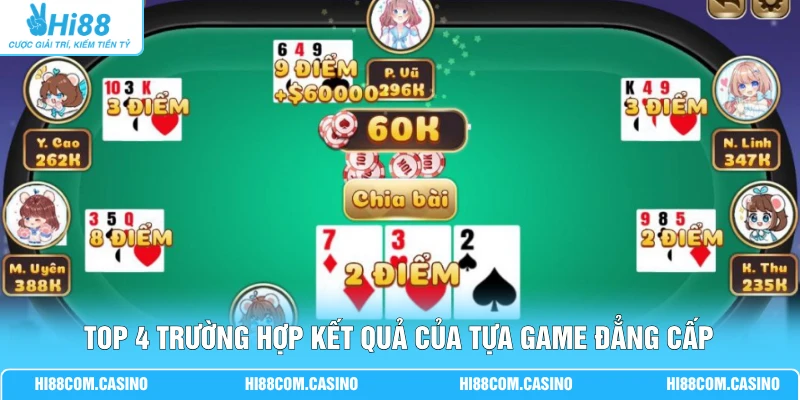 Bài Cào - 3 Lá Bài, Mức Thưởng Có Thể Lên Đến 1 Triệu 3 Top 4 trường hợp kết quả của tựa game đẳng cấp